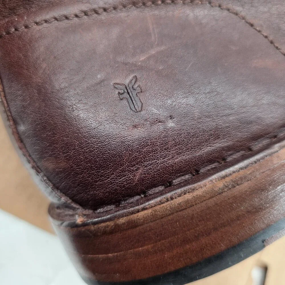 Frye Arden Brown Leather Lace-Up Chukka Ankle Lace up Boots US Men's 12